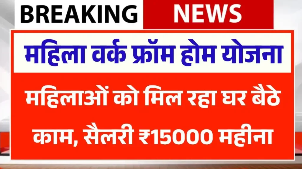 Mukhyamantri Work From Home Yojana