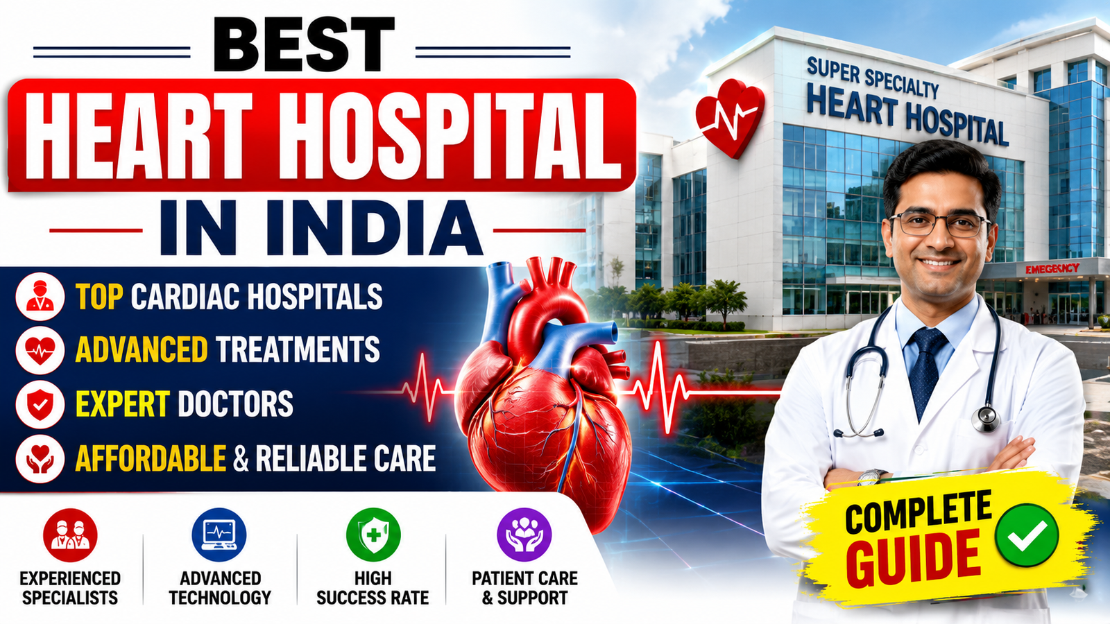 Best Heart Hospital in India – Top Cardiac Care Centers, Treatment Options & How to Choose the Right Hospital